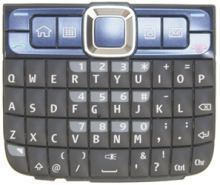 Клавиатура за Nokia E63 синя - нова