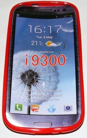 Силиконов мек гръб за Samsung I9300 Galaxy S3 Червен