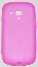 Силиконов мек гръб с тапички за Samsung Galaxy S3 mini i8190 розов