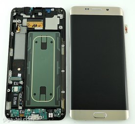 LCD Дисплей +Тъч скрийн за Samsung Galaxy S6 Edge Plus SM-G928 Сребърен