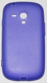 Силиконов мек гръб с тапички за Samsung Galaxy S3 mini i8190 лилав