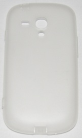 Силиконов мек гръб с тапички за Samsung Galaxy S3 mini i8190 бял