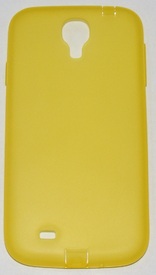 Силиконов мек гръб с тапички за Samsung Galaxy S4 i9500 жълт