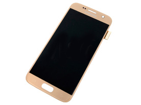 LCD Дисплей + Тъч скрийн за Samsung Galaxy S7  SM-G930 златен
