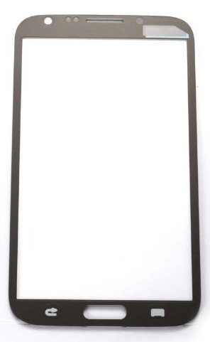 Стъкло за Samsung Galaxy Note 2 N7100 тъмно сив