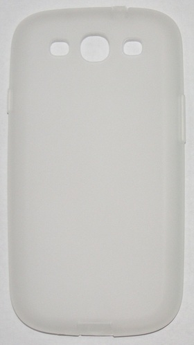 Силиконов мек гръб с тапички за Samsung Galaxy S3 i9300 бял