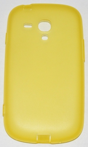 Силиконов мек гръб с тапички за Samsung Galaxy S3 mini i8190 жълт