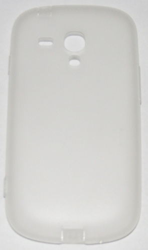Силиконов мек гръб с тапички за Samsung Galaxy S3 mini i8190 бял