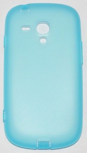 Силиконов мек гръб с тапички за Samsung Galaxy S3 mini i8190 син