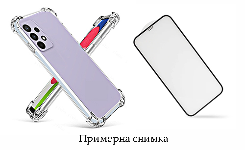 2 в1 Комплект 5D стъклен протектор + Прозрачен 1.5мм Тпу Кейс Nokia 1.4 (S14-B1)