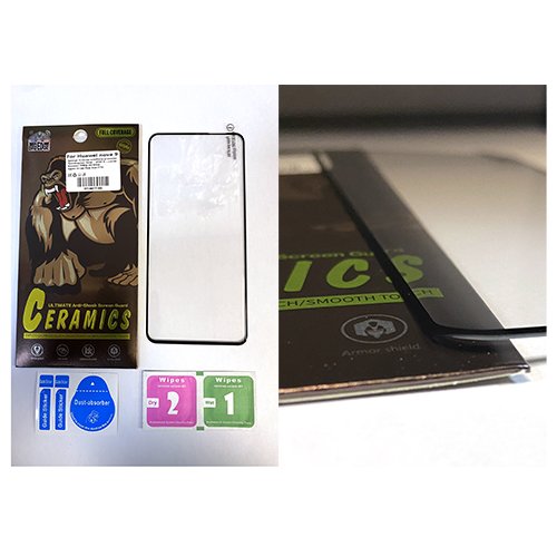 3D Full Glue Glass Honor 90 (без дупка) за цял екран - Черна рамка (4-E2)
