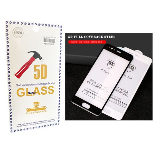 5D GLASS FULL GLUE за целият екран Nokia 6 - Черен  (R44-G
