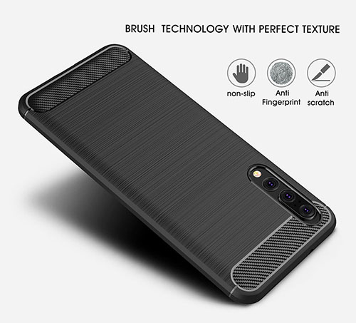 Carbon Fiber TPU Nokia 3.2 (2019) - Черен (R64-A2)