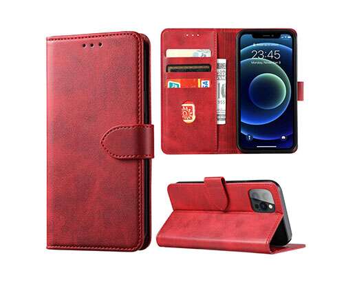 Хоризонтално отварящ калъф Tpu Motorola Moto G13/G23/G53 - Червен (M4-D2)