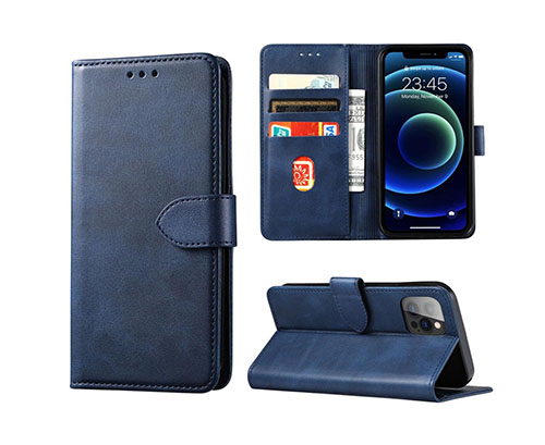 Хоризонтално отварящ калъф Tpu Motorola Moto G200 5G - Син (M4-D3)