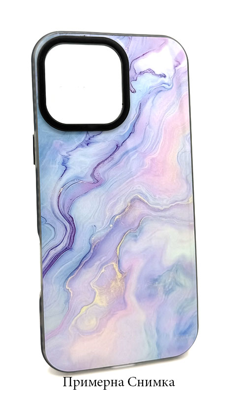 Кейс IMD за Motorola Moto G14 - Мрамор Син/Розов (20-E5)