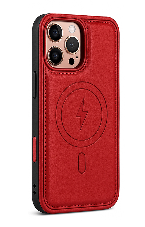LeatherCraft Кейс MagSafe Honor 400 Lite - Червен (21-B6)
