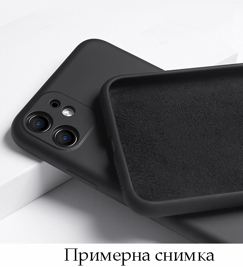 My Choice Изчистен силиконов кейс iPhone 14 - Черен (13-B4)