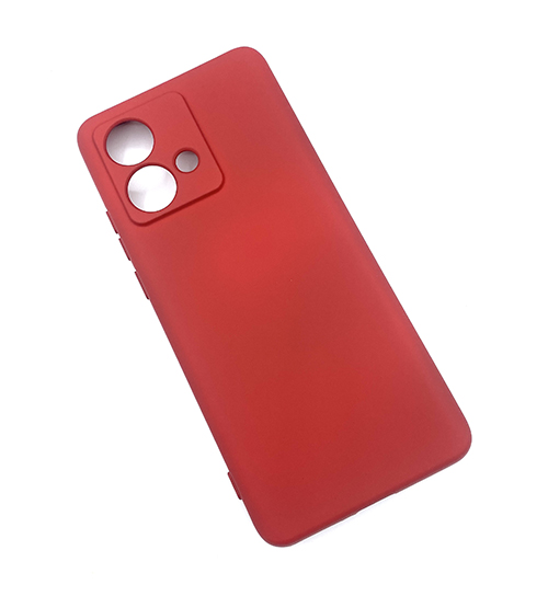 My Choice Изчистен силиконов кейс Motorola Edge 40 Neo -  Червен (16-E1)