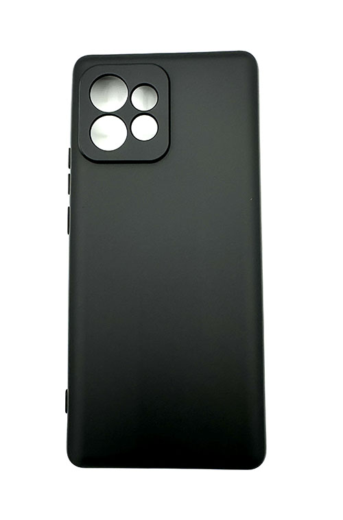 My Choice Изчистен силиконов кейс Motorola Edge 40 Pro - Черен (16-E2)