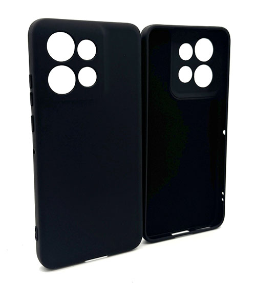 My Choice Изчистен силиконов кейс Motorola Edge 50 - Черен (16-E6)