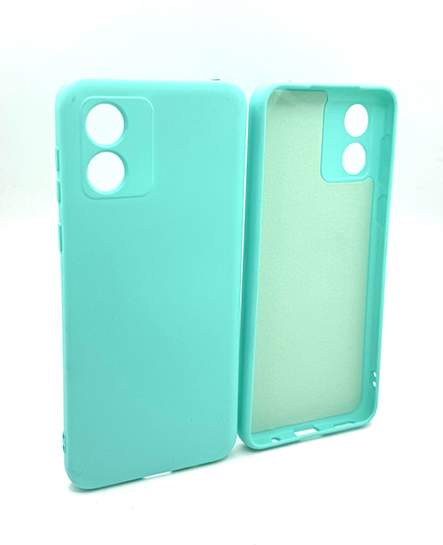 My Choice Изчистен силиконов кейс Motorola Moto E13 (2023) - Мента (16-B4)