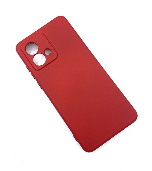My Choice Изчистен силиконов кейс Motorola Moto G84 -  Червен (16-B5)