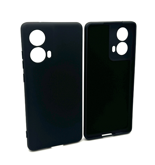 My Choice Изчистен силиконов кейс Motorola Moto G85 - Черен (16-C2)