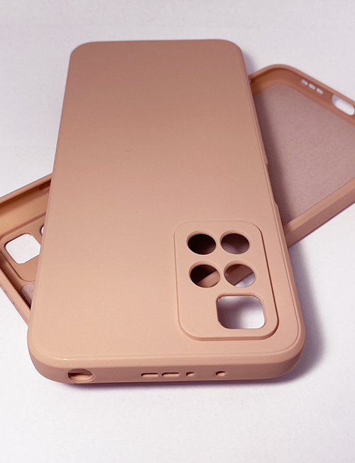 My Choice Изчистен силиконов кейс Xiaomi Redmi 10 (2021) - Прасковен цвят (15-C6)