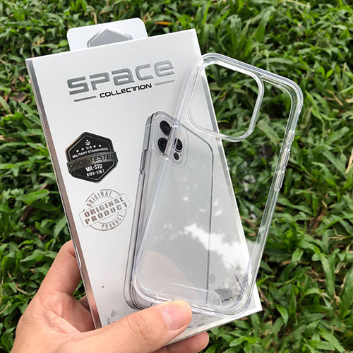 Space Акрилен Кейс с Метални Бутони за Motorola Moto G54 - Прозрачен (17-A4)