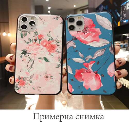 Цветя на син фон Tpu Кейс  Motorola Moto G31/moto G41 (S10-B7)