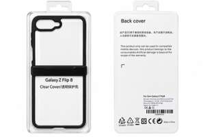 Clear Cover за Samsung Galaxy Z Flip 8 - Черна рамка (25-C11) Clear Cover за Samsung Galaxy Z Flip 8 - Черна рамка (25-C11)