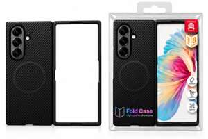 Калъф за Samsung Galaxy Z Fold 8 Ultra – Buenos с карбоново покритие и MagSafe (черен)