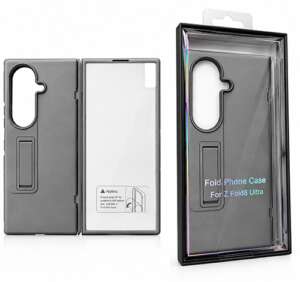 Калъф за Samsung Galaxy Z Fold8 Ultra със стойка за маса и вграден протектор за екран в рамката - Сив (25-C7) Калъф за Samsung Galaxy Z Fold8 Ultra със стойка за маса и вграден протектор за екран в рамката - Сив (25-C7)
